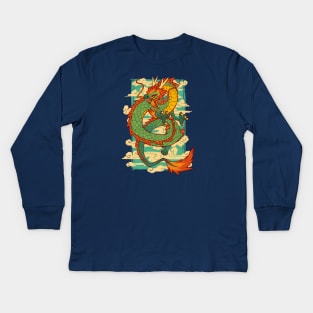 Serpent of the Wind Kids Long Sleeve T-Shirt